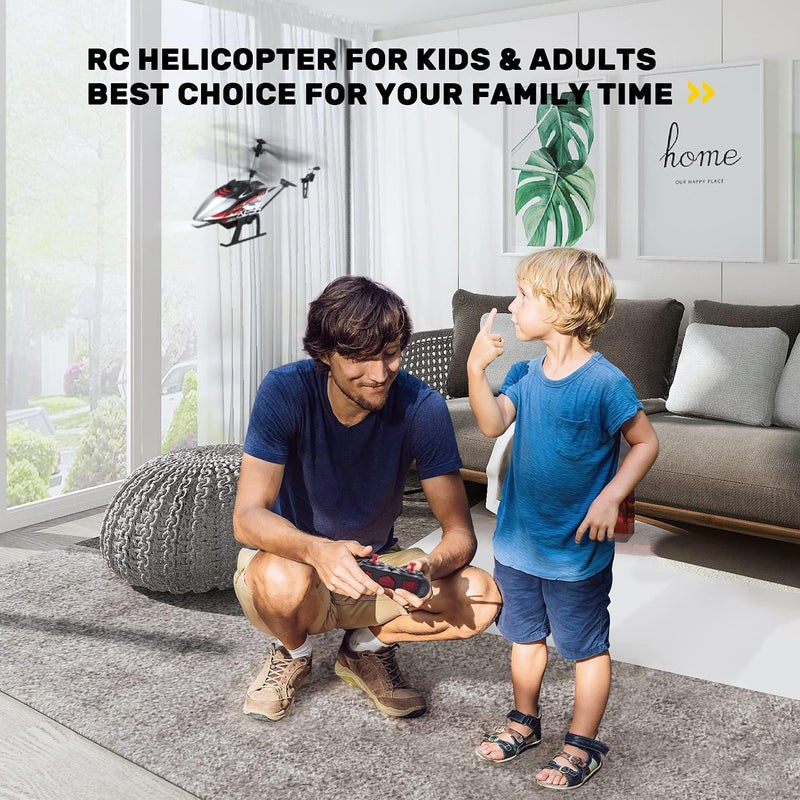 DEERC DE52 Remote Control Helicopter,Altitude Hold RC Helicopters with Storage Case Extra Shell,2.4GHz Aircraft Indoor Flying Toy with High&Low Speed Mode,2 Modular Battery for 24 Min Play Boys Girls - Image 5
